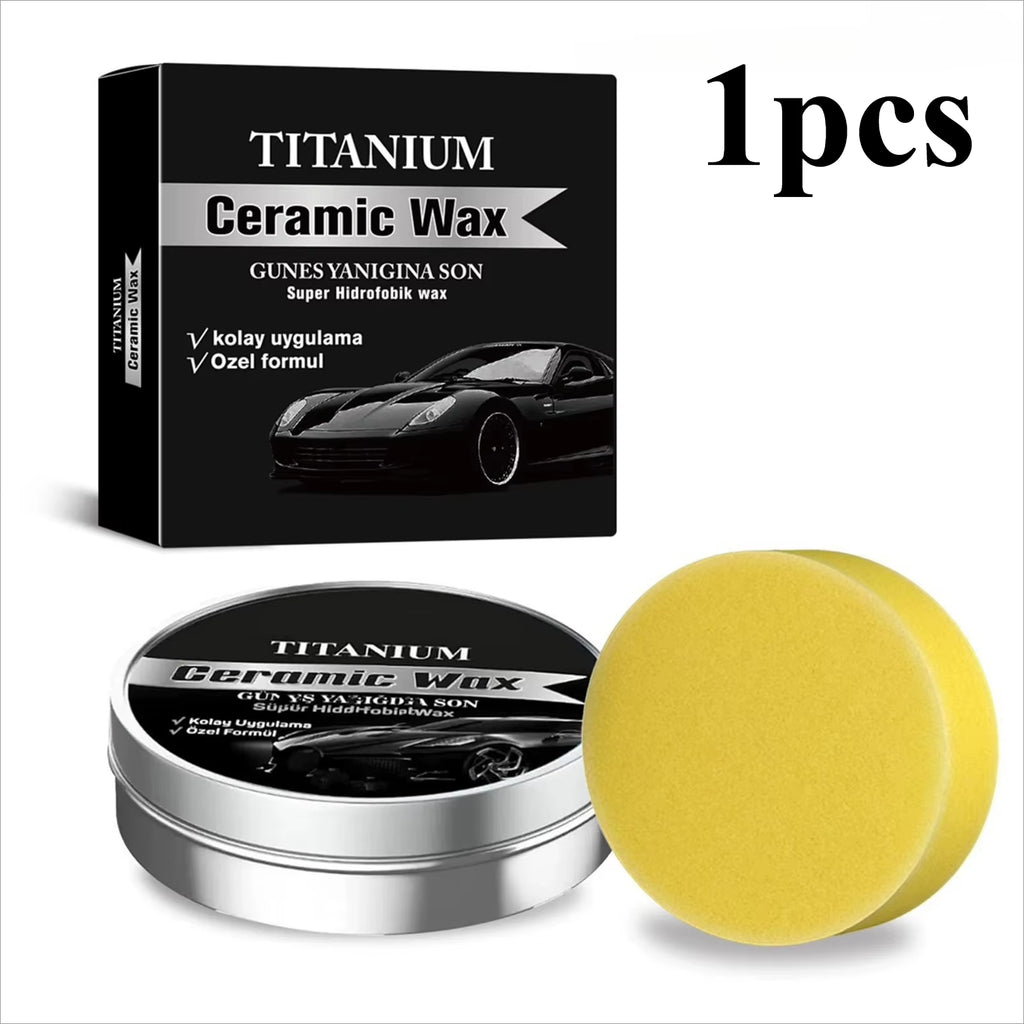 Car Scratch Repair Wax,Quick Carwash Car Wax,Titaniums Ceramic Wax Cream Professional Car Wax Coating Agents Car Care Products