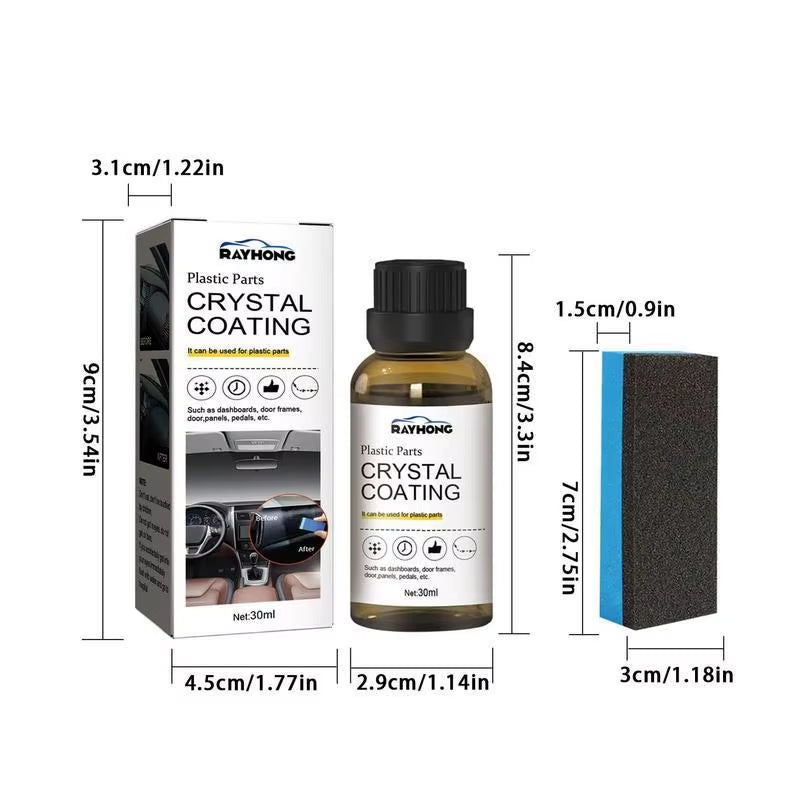 Ceramic Glass Coating Hydrophobic Coating Agent for Car Windshield-Waterproof, Anti-Rain, Anti-Fog, Long-Lasting Protection Kit