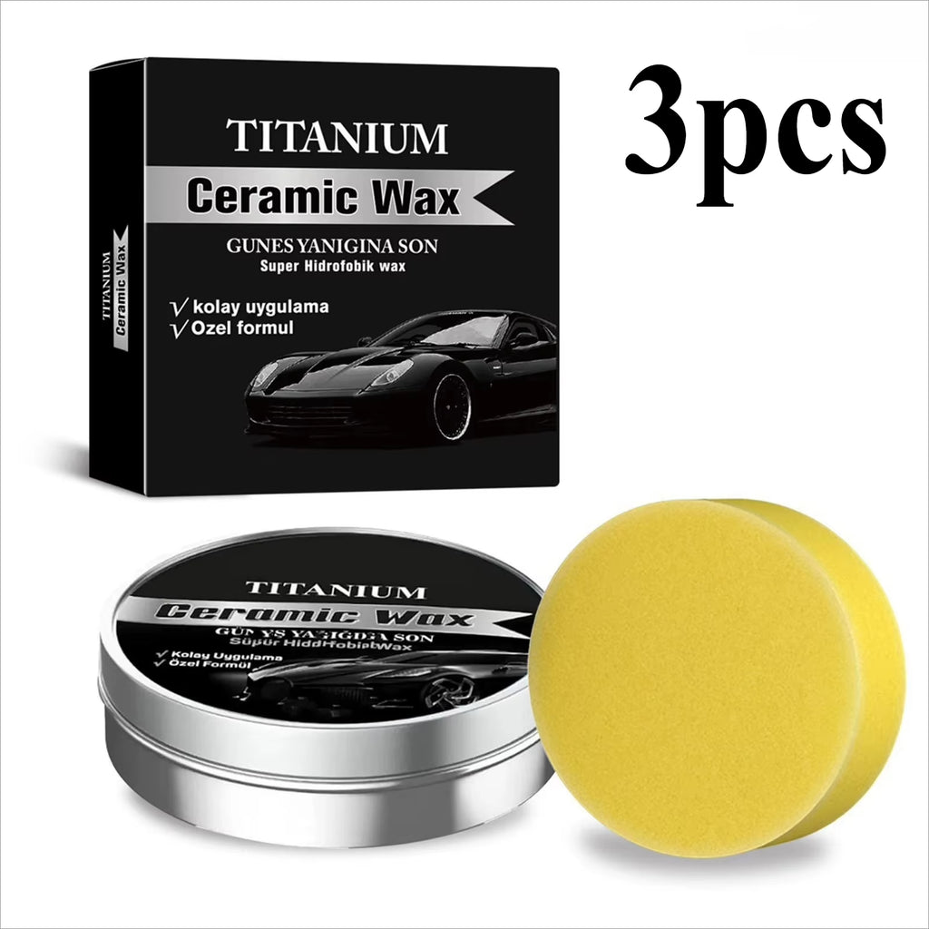 Car Scratch Repair Wax,Quick Carwash Car Wax,Titaniums Ceramic Wax Cream Professional Car Wax Coating Agents Car Care Products