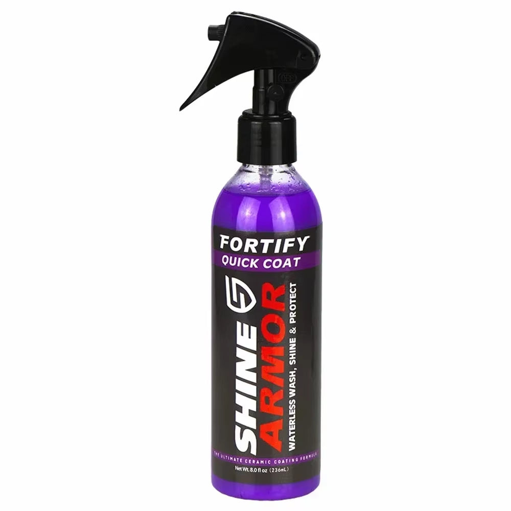 SHINE ARMOR Fortify Quick Coat Ceramic Coating Car Wax Polish Spray Waterless Car Wash&Wax Hydrophobic Top Coat Polish