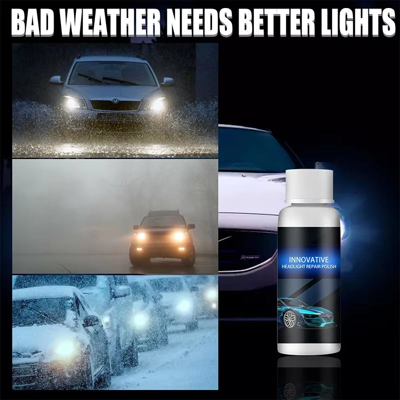 Car Headlight Repair Coating Solution Repair Kit Oxidation Rearview Coating Headlight Polishing Anti-Scratch Liquid Car Wash