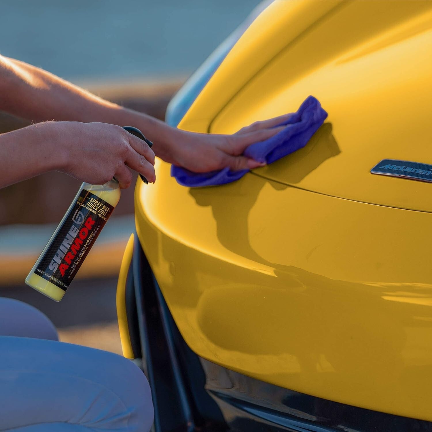 SHINE ARMOR Car Wax with Carnauba Wax - Liquid Spray Wax for Car - Hybrid Hyd...