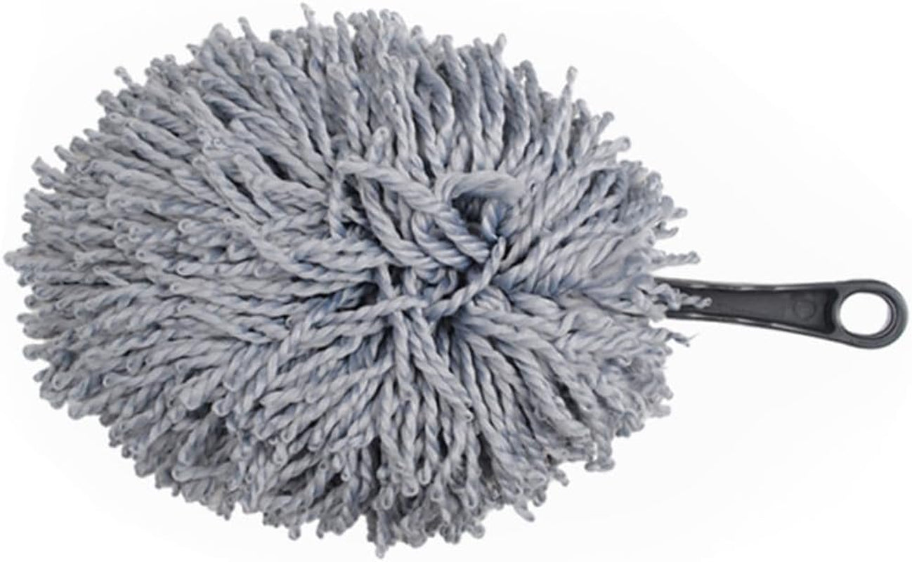 4Pcs Car Waxing Brush for Interior Cleaning Ergonomic Handle Microfiber Duster for Cars Home Use Grey Dust Removal Non-Scratch Design