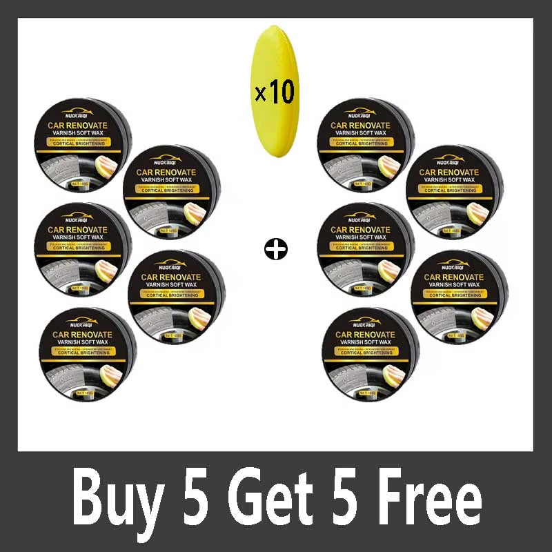 Tire Blackening Coating Wax - Hydrating Luster and Protection, Anti-Aging Tire Care Coating with Sponge Applicator